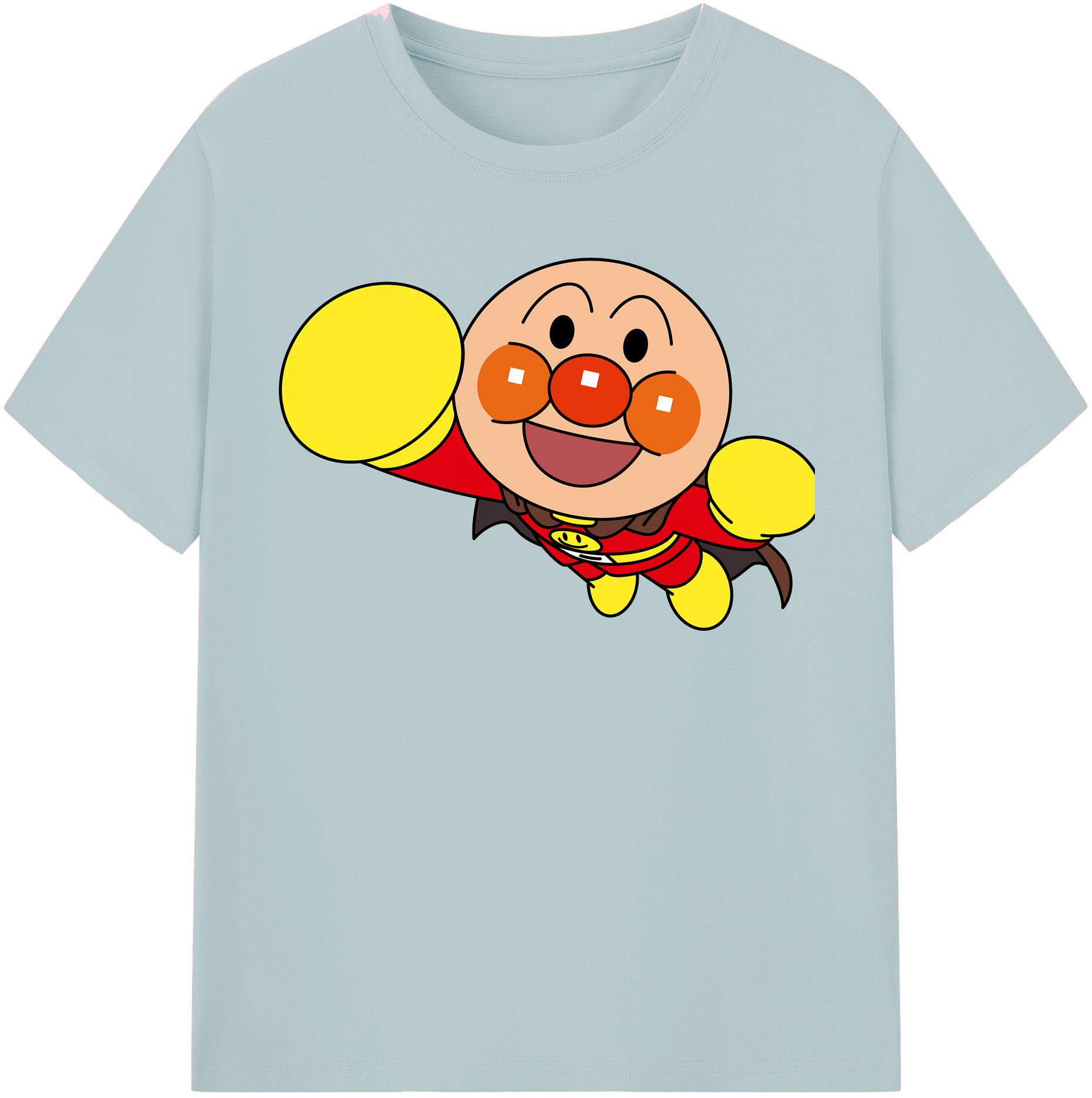 （画像用） アンパンマン Anpanman 綿100％半袖Tシャツ（フロントプリント）